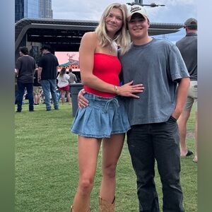 Wild Fable Light Blue Denim Skort